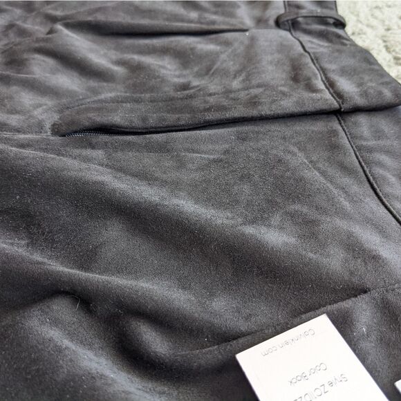 NWT CALVIN KLEIN Faux suede pants with pockets sz 14 @U - Picture 9 of 14